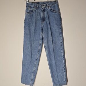 Vintage Levis Womens 90s High Rise Slim Fit Tapered Mom Denim Jean Size‎ 8P